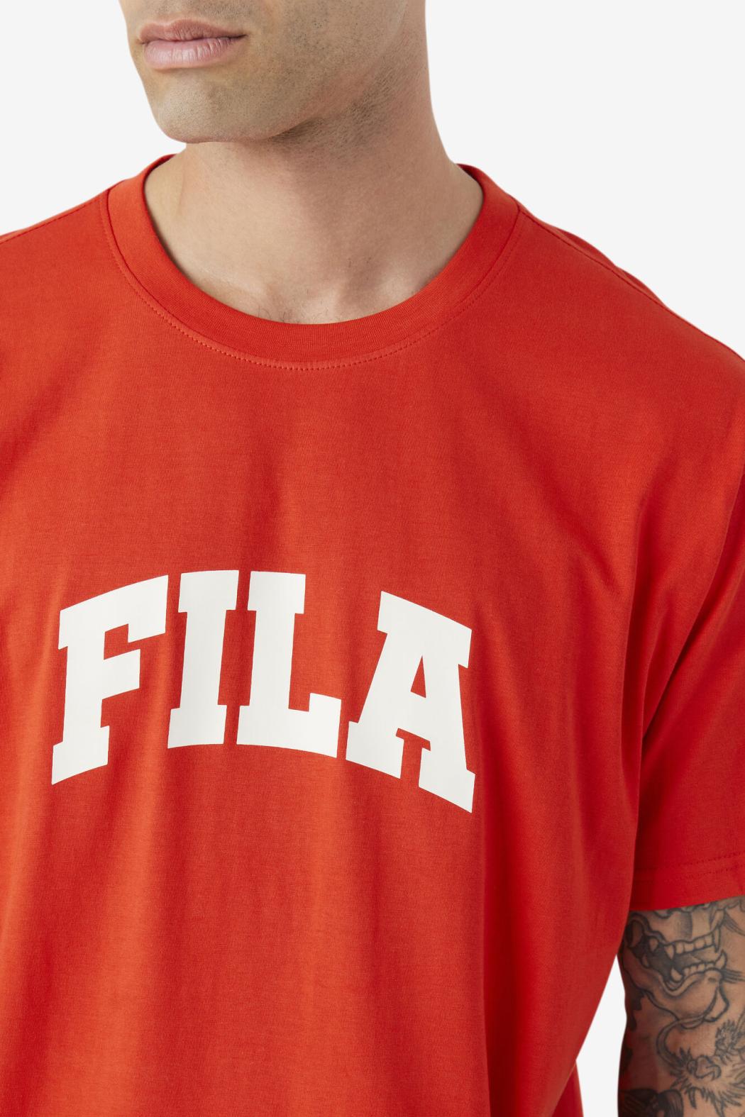 FILA Cody Tee 625 FIERY RED / WHITE | Men Tops