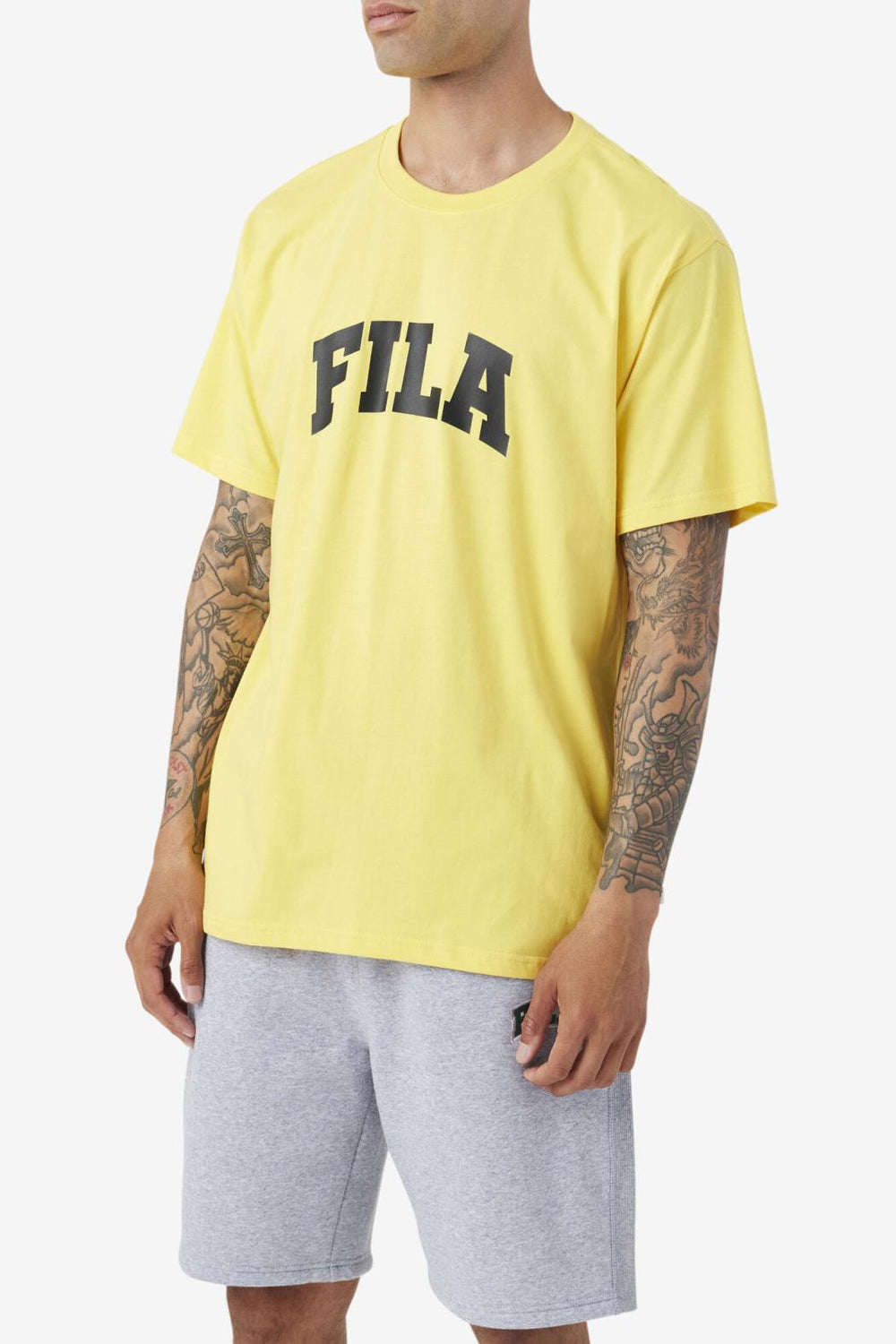 FILA Cody Tee 781 MIMOSA / BLACK | Men Tops