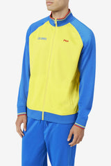 FILA Colombia Track Jacket 704 VIBRANT YELLOW / LAPIS BLUE / FIERY RED | Men Sweatsuits &amp; Tracksuits