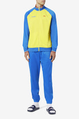 FILA Colombia Track Jacket 704 VIBRANT YELLOW / LAPIS BLUE / FIERY RED | Men Sweatsuits &amp; Tracksuits