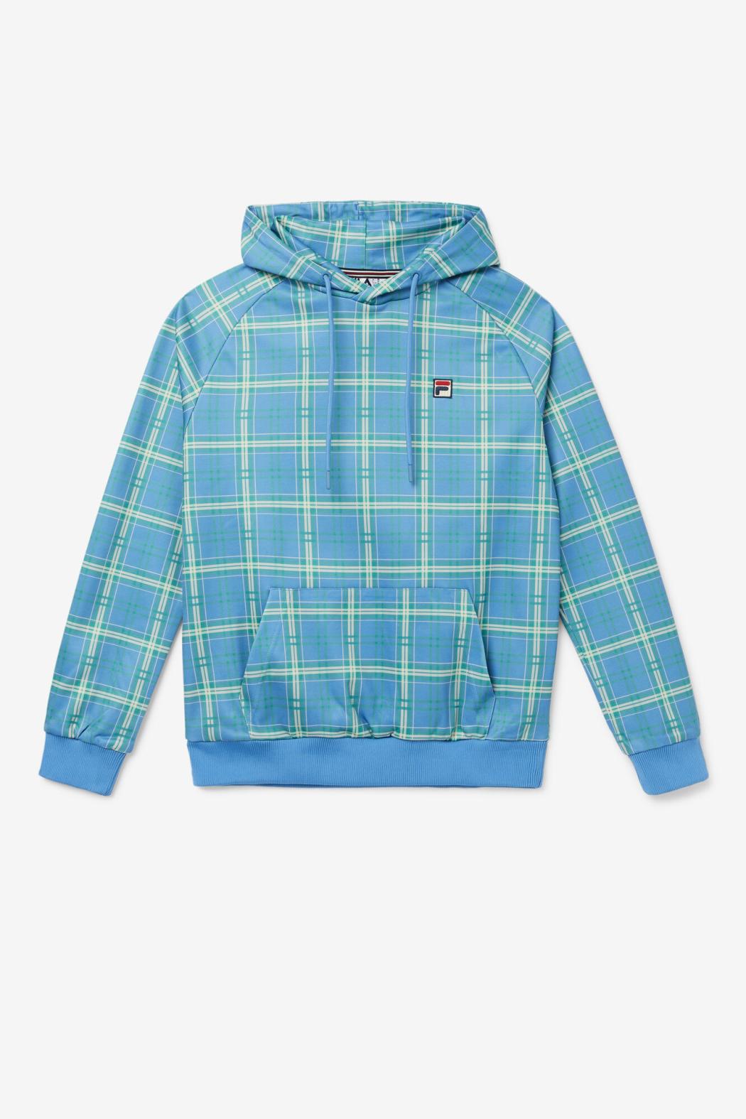 FILA Colt Crossover Hoodie 922 CASHMERE BLUE PLAID | Men Sweatshirts &amp; Hoodies