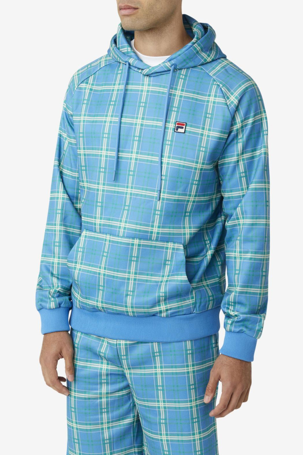 FILA Colt Crossover Hoodie 922 CASHMERE BLUE PLAID | Men Sweatshirts &amp; Hoodies