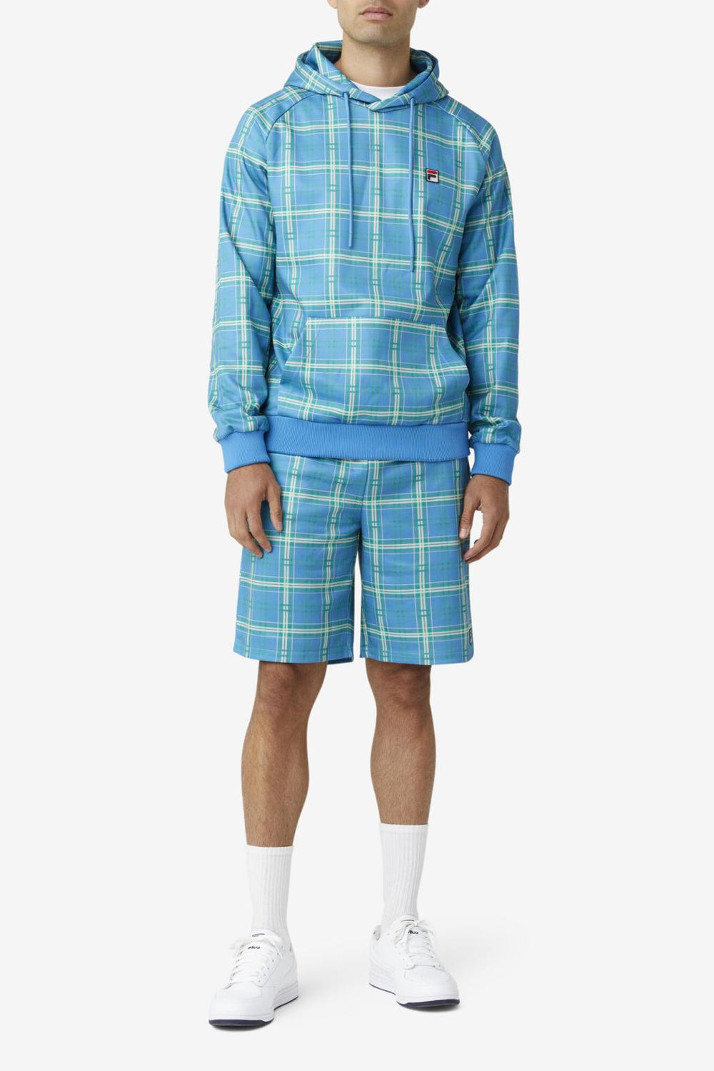 FILA Colt Crossover Hoodie 922 CASHMERE BLUE PLAID | Men Sweatshirts &amp; Hoodies