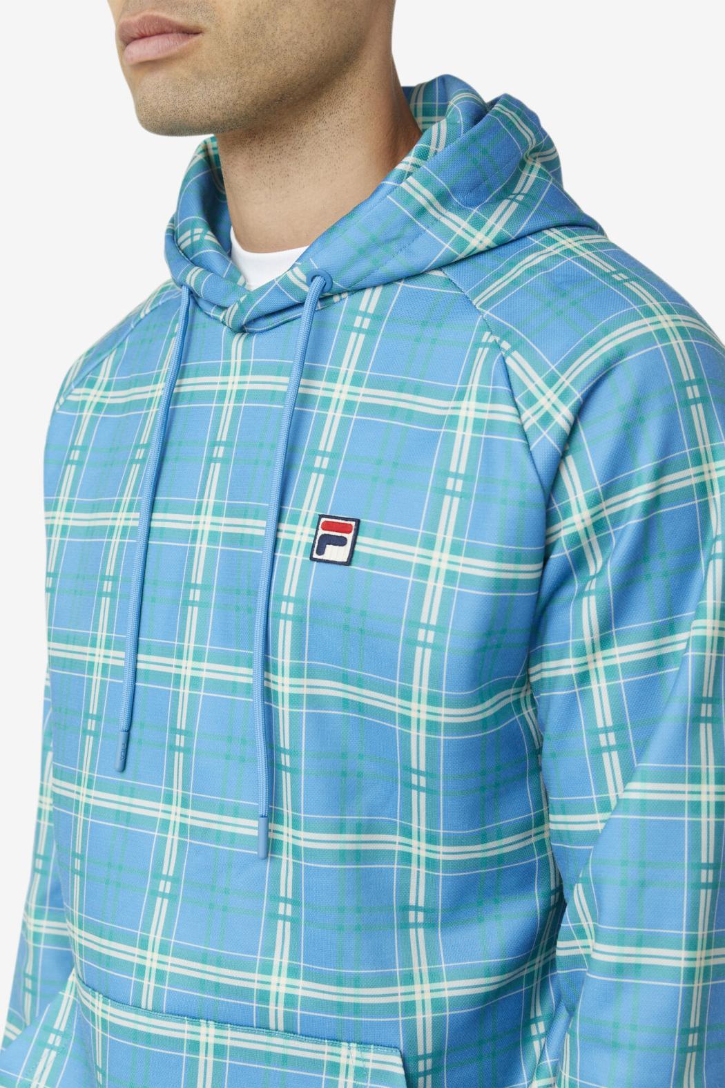 FILA Colt Crossover Hoodie 922 CASHMERE BLUE PLAID | Men Sweatshirts &amp; Hoodies