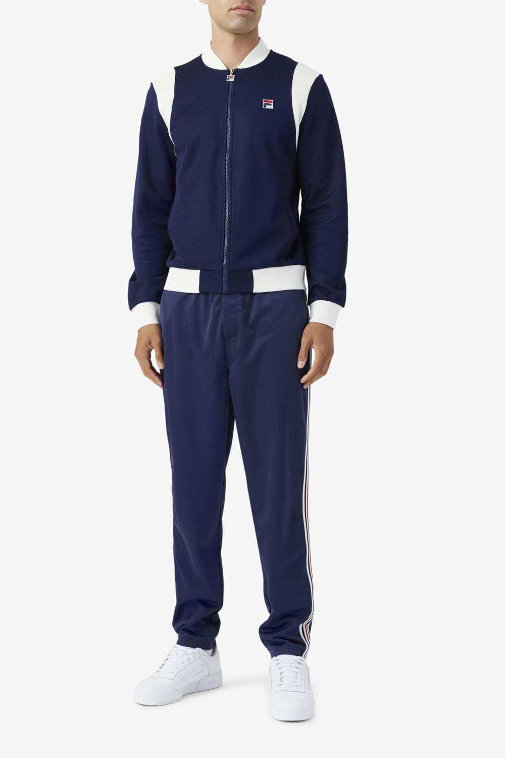 FILA Colton Bomber 410 FILA NAVY / EGRET | Men Sweaters &amp; Outerwear