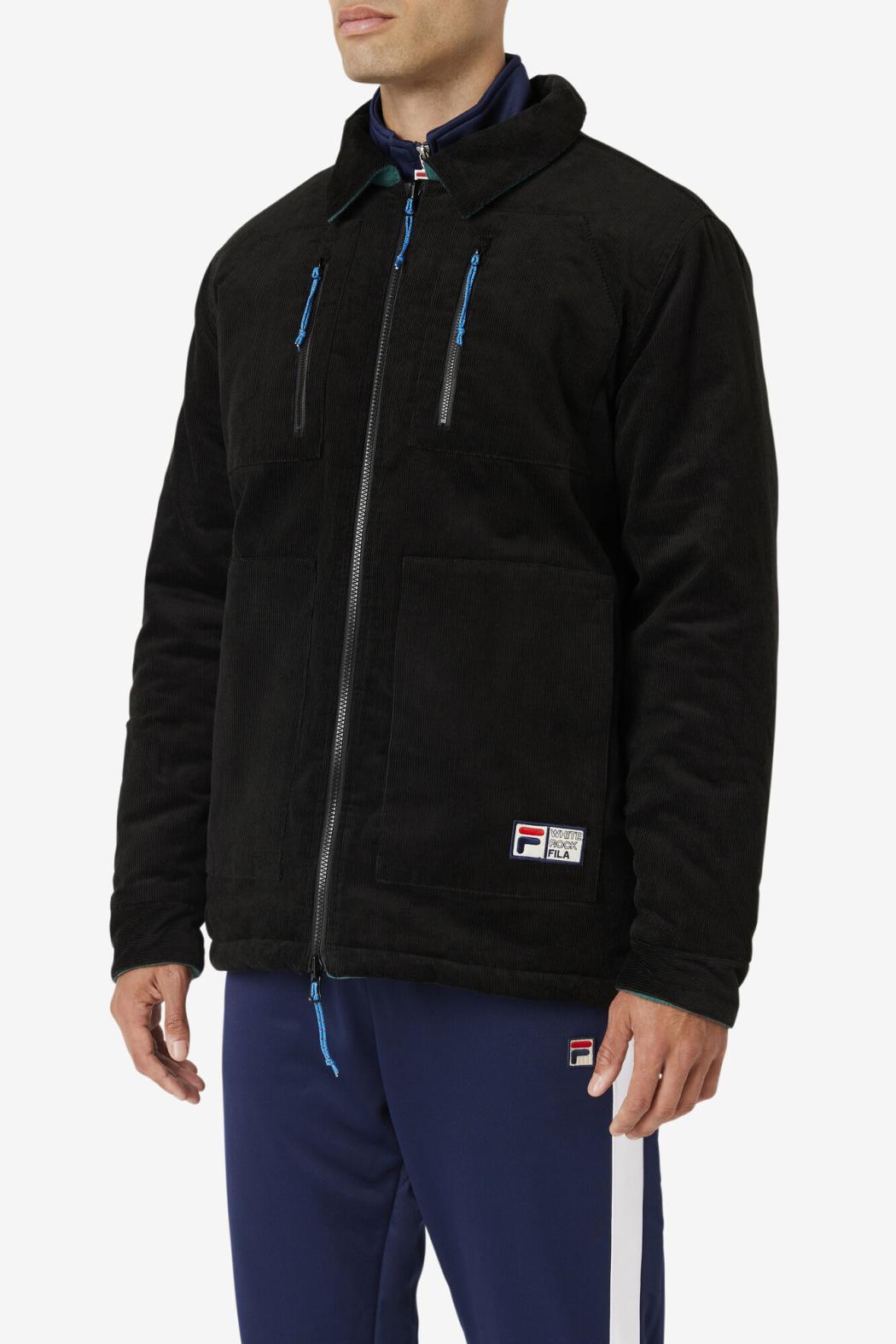 FILA Crank Reversible Jacket 001 BLACK / JUNE BUG | Men Sweaters &amp; Outerwear