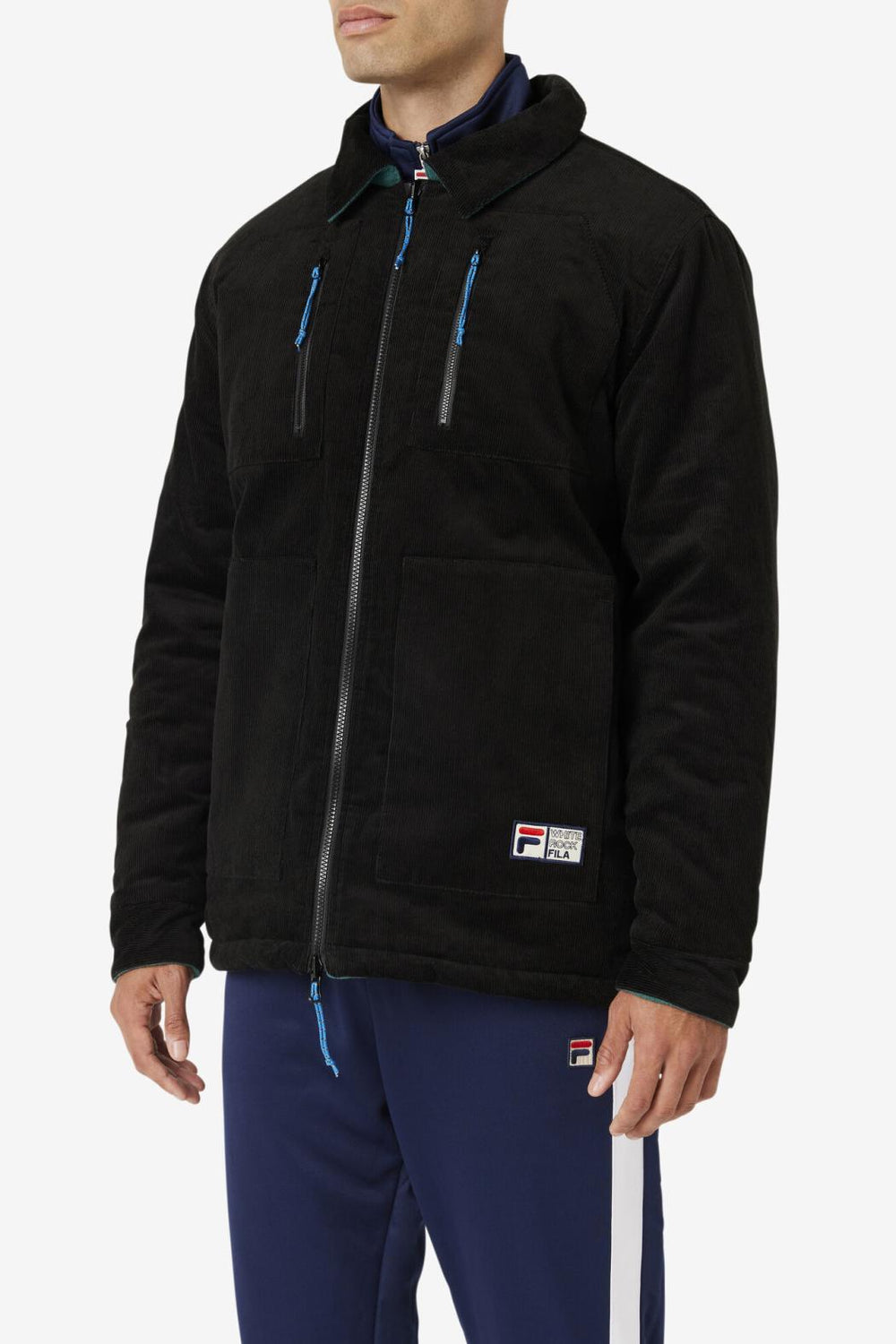 FILA Crank Reversible Jacket 001 BLACK / JUNE BUG | Men Sweaters &amp; Outerwear
