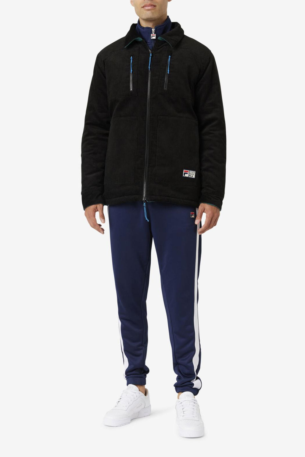 FILA Crank Reversible Jacket 001 BLACK / JUNE BUG | Men Sweaters &amp; Outerwear