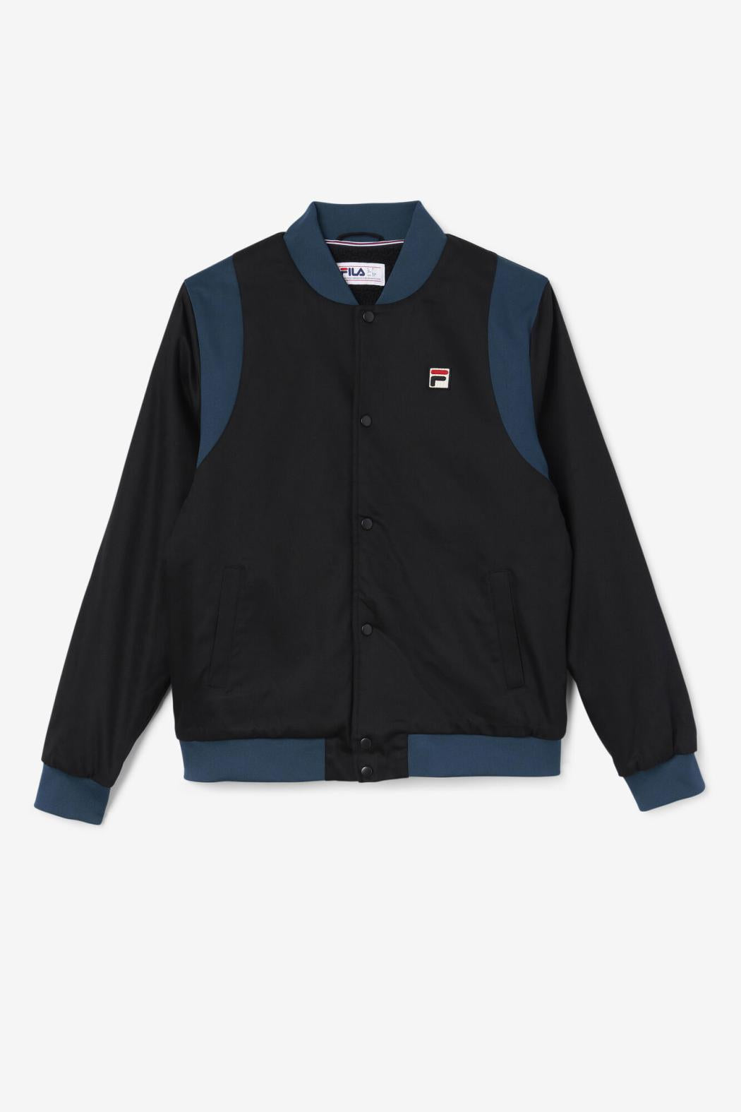 FILA Cree Bomber 001 BLACK / DARK TEAL | Men Sweaters &amp; Outerwear