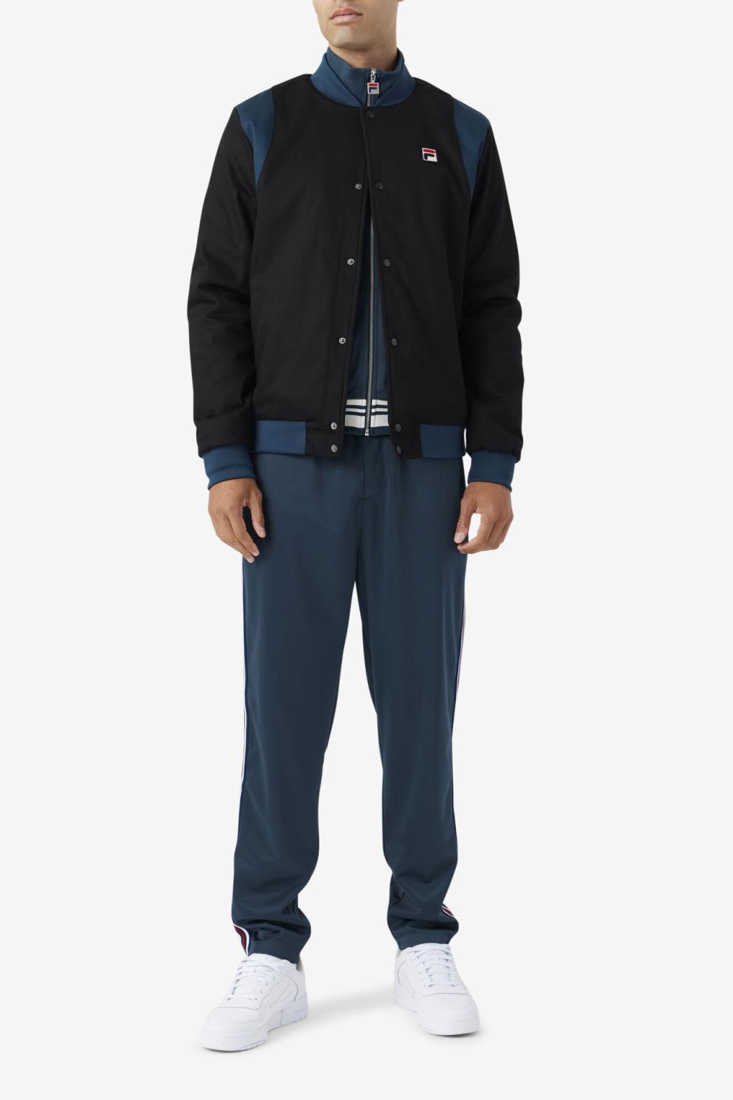 FILA Cree Bomber 001 BLACK / DARK TEAL | Men Sweaters &amp; Outerwear