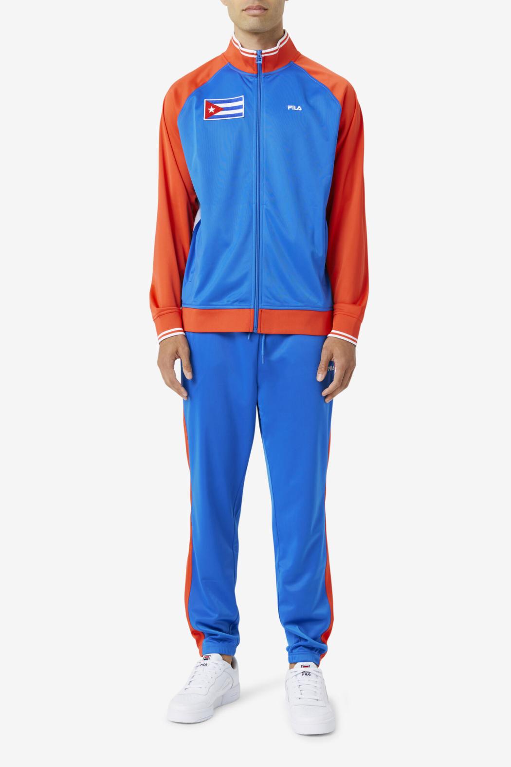 FILA Cuba Pant 466 PRINCESS BLUE / FIERY RED | Men Sweatsuits &amp; Tracksuits