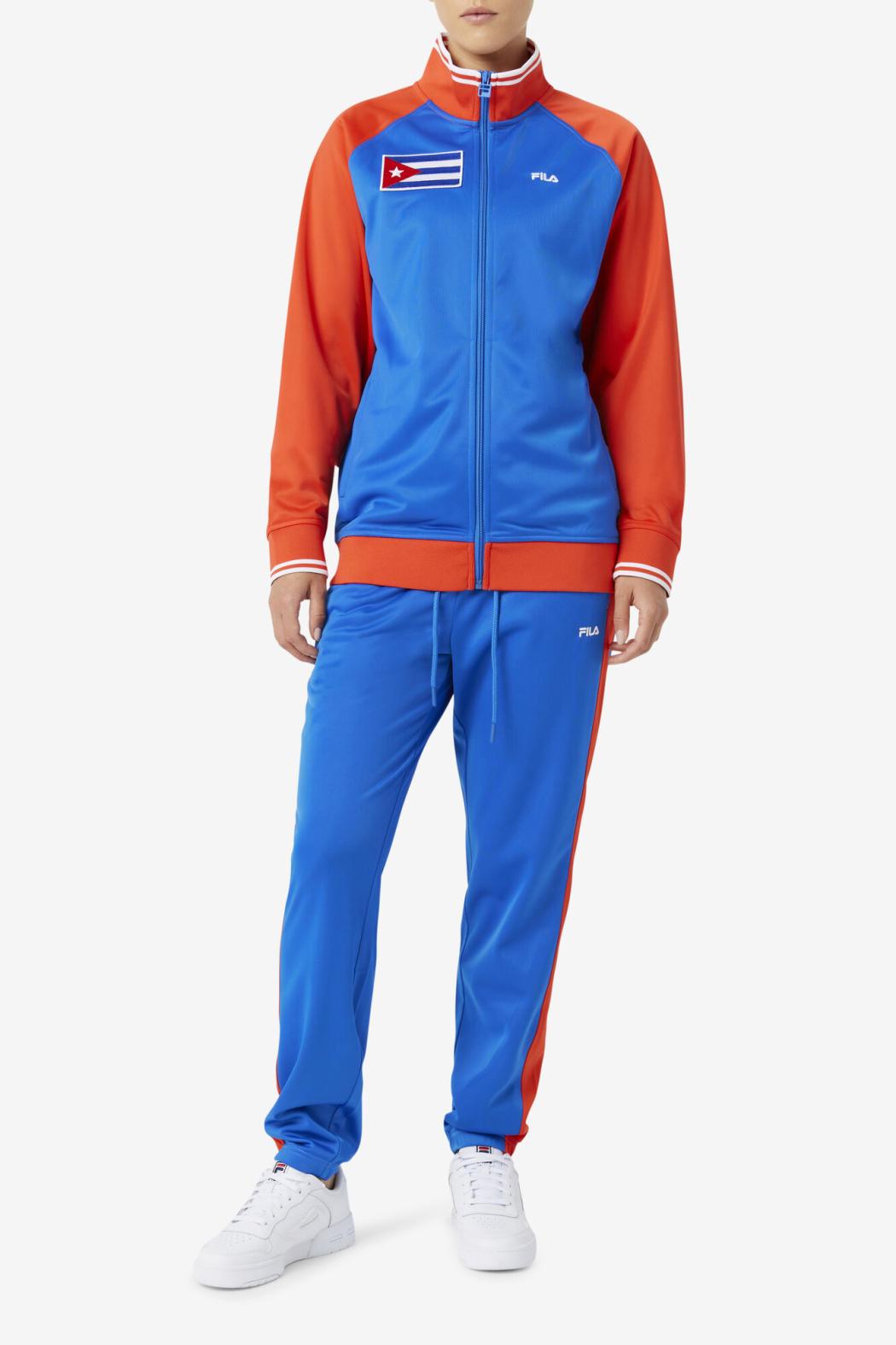 FILA Cuba Pant 466 PRINCESS BLUE / FIERY RED | Men Sweatsuits &amp; Tracksuits