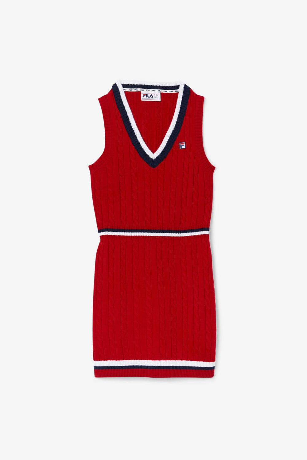FILA Darian Sweater Knit Dress 640 FILA RED | Women Dresses &amp; Rompers