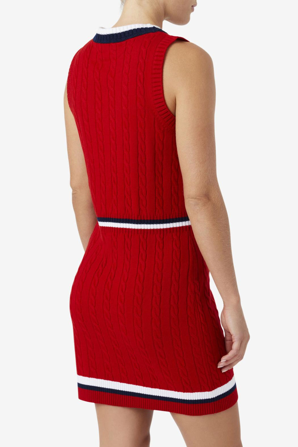 FILA Darian Sweater Knit Dress 640 FILA RED | Women Dresses &amp; Rompers
