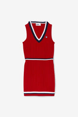 FILA Darian Sweater Knit Dress 640 FILA RED | Women Dresses &amp; Rompers