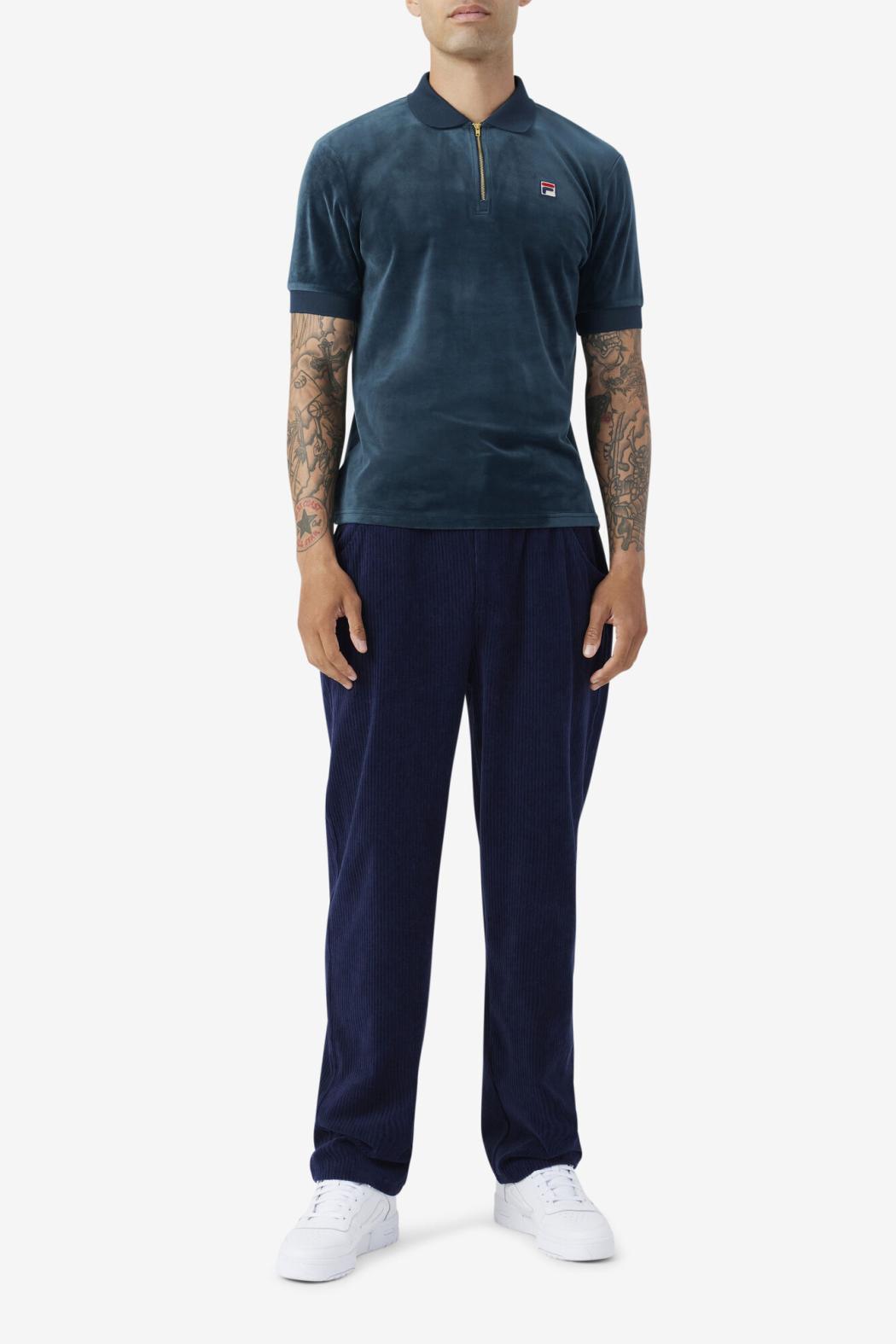 FILA Devon Velour Polo | Men Polo &amp; Rugby Shirts