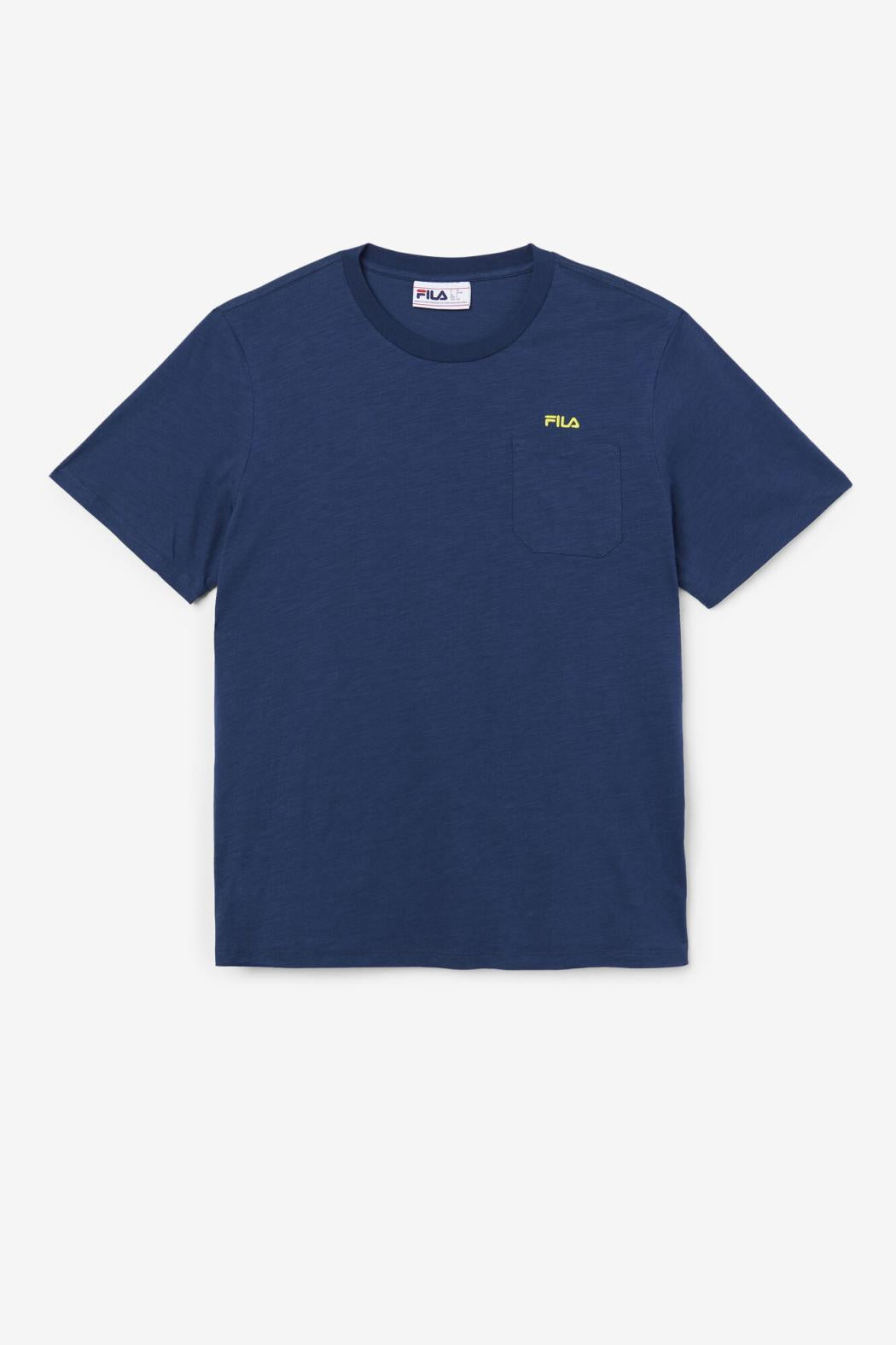 FILA Dilki Crew 934 FRENCH NAVY / BLAZING YELLOW | Men Tops