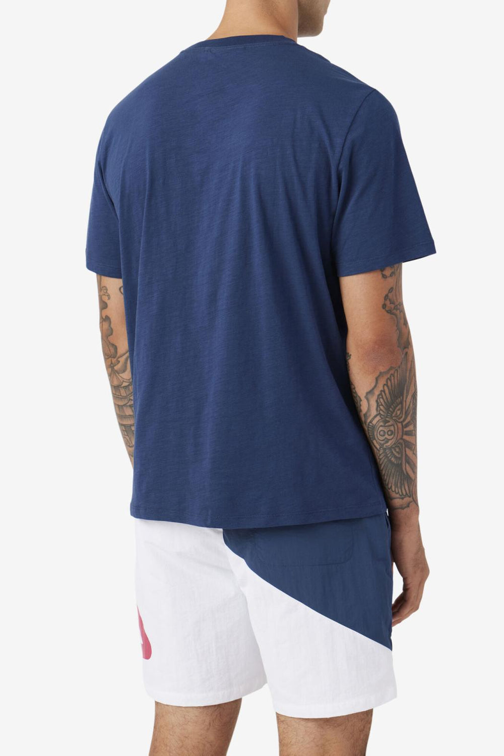 FILA Dilki Crew 934 FRENCH NAVY / BLAZING YELLOW | Men Tops