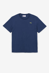 FILA Dilki Crew 934 FRENCH NAVY / BLAZING YELLOW | Men Tops