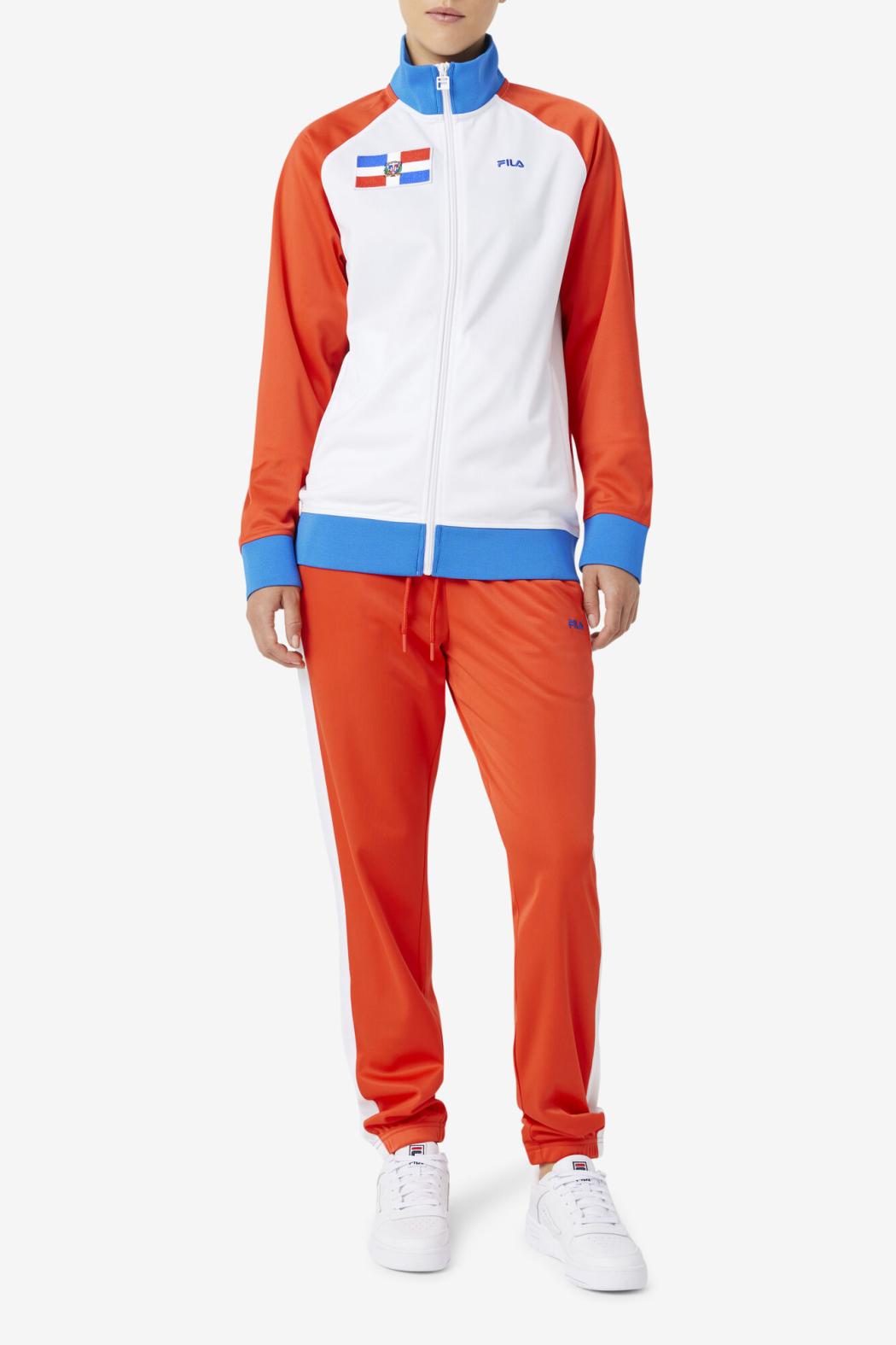 FILA Dominican Republic Pant 625 FIERY RED / WHITE | Men Sweatsuits &amp; Tracksuits