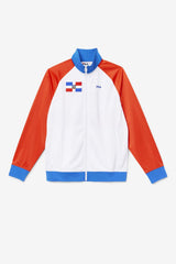 FILA Dominican Republic Track Jacket 625 FIERY RED / WHITE / PRINCESS BLUE | Men Sweatsuits &amp; Tracksuits