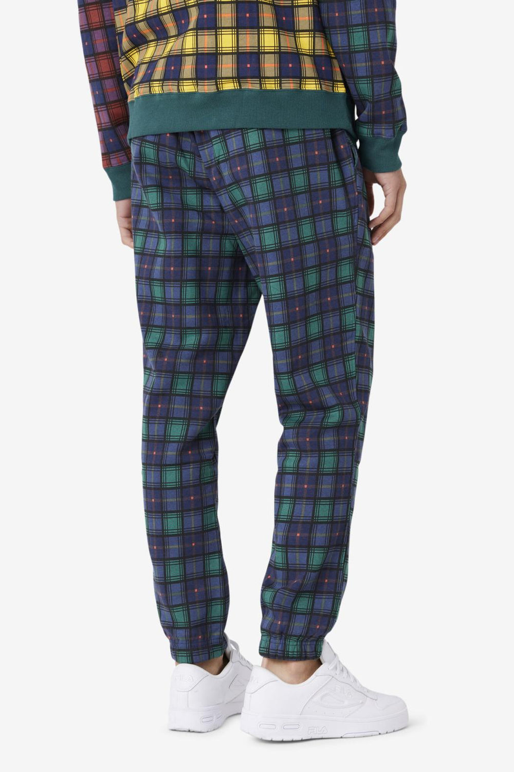 FILA Dorm Plaid Jogger 990 JUNE BUG / RHUBARB / FILA NAVY | Men Pants &amp; Shorts