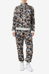 FILA Drewe Sherpa Jacket 172 EGRET / STORMY WEATHER / EGRET / DEEP LAKE PRINT | Women Jackets &amp; Outerwear