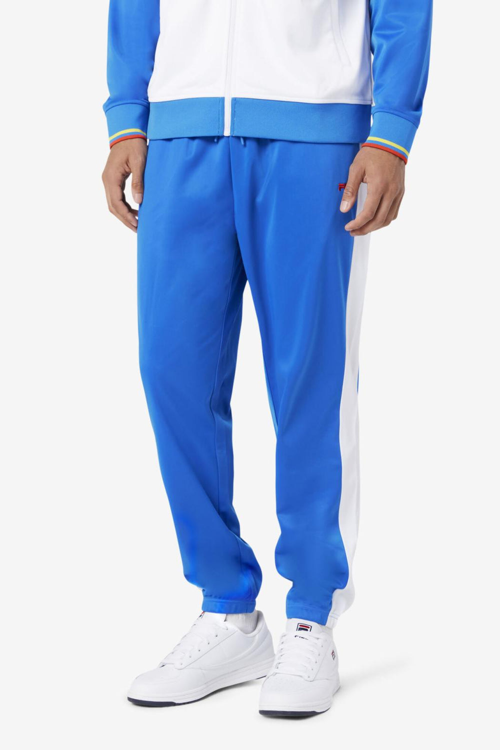 FILA Ecuador Track Pant 466 PRINCESS BLUE / WHITE / FIERY RED | Men Sweatsuits &amp; Tracksuits