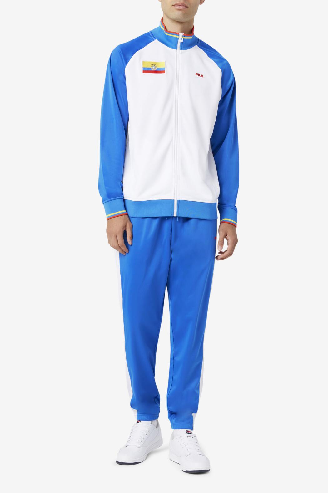 FILA Ecuador Track Pant 466 PRINCESS BLUE / WHITE / FIERY RED | Men Sweatsuits &amp; Tracksuits