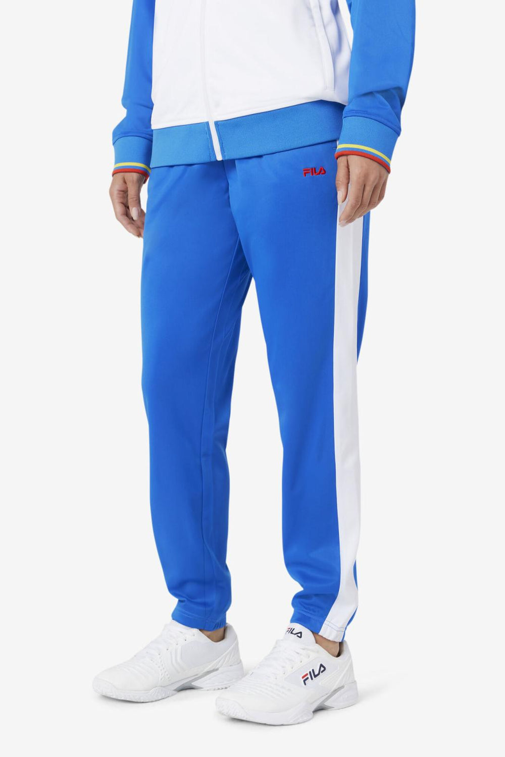 FILA Ecuador Track Pant 466 PRINCESS BLUE / WHITE / FIERY RED | Men Sweatsuits &amp; Tracksuits