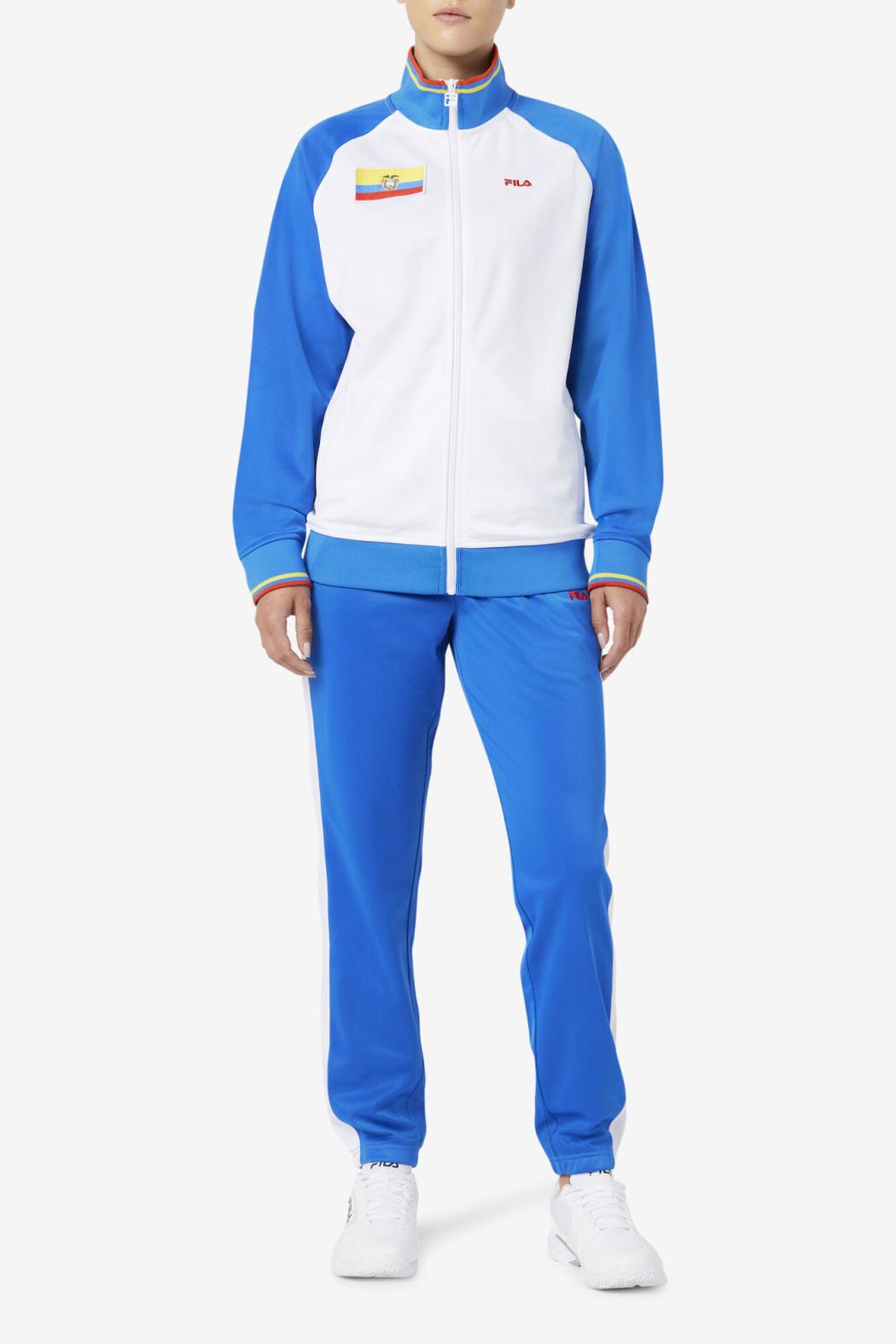 FILA Ecuador Track Pant 466 PRINCESS BLUE / WHITE / FIERY RED | Men Sweatsuits &amp; Tracksuits