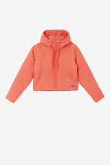 FILA Eden Puffer Jacket 954 CAYENNE / PICKLED BEET | Women Jackets &amp; Outerwear