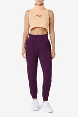 FILA Eliana Cropped Neck Warmer 880 CADMIUM ORANGE / CAYENNE | Women Tops &amp; T-Shirts