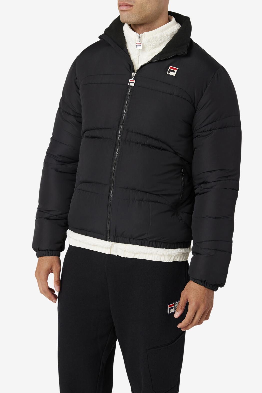 FILA Elias Puffer Jacket 001 BLACK | Men Sweaters &amp; Outerwear