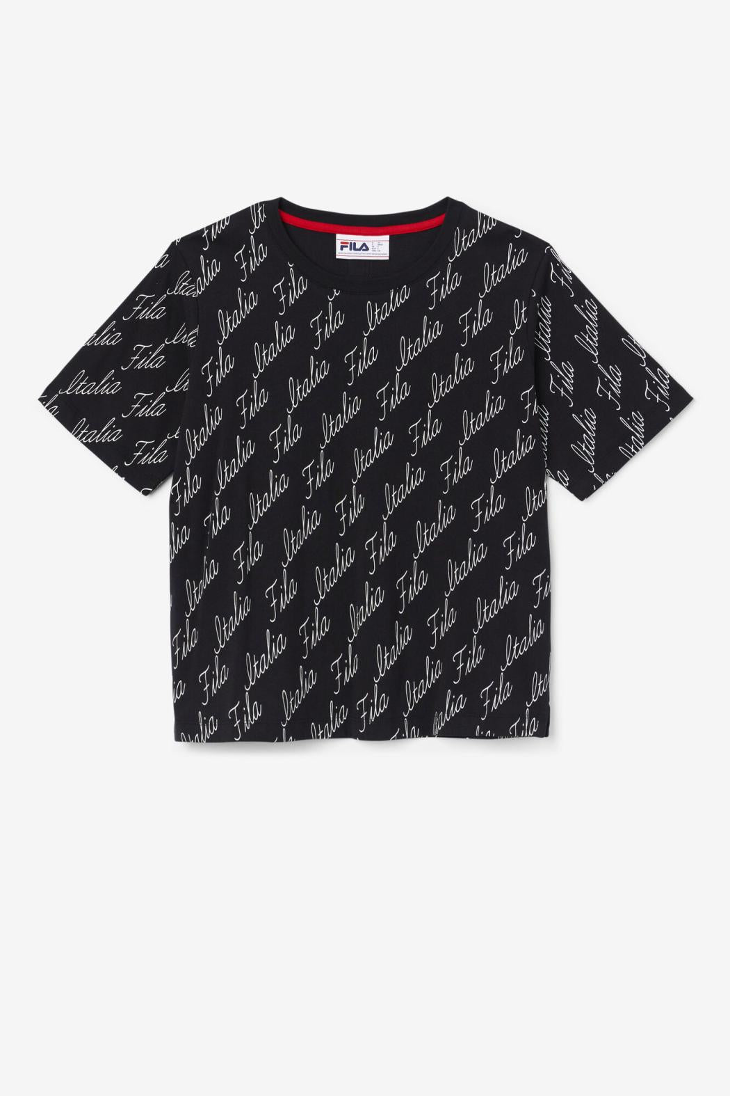 FILA Elizabeth Tee 001 BLACK / GARDENIA | Women Tops &amp; T-Shirts