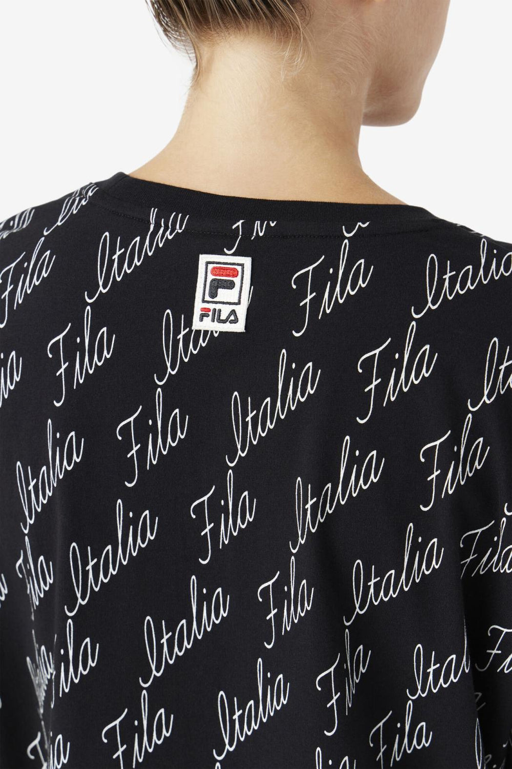 FILA Elizabeth Tee 001 BLACK / GARDENIA | Women Tops &amp; T-Shirts