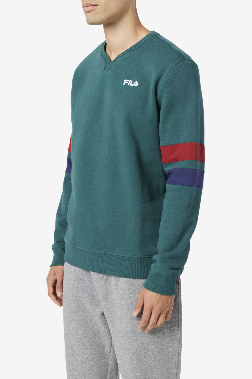 FILA Faneel Crew 990 JUNE BUG / RHUBARB / PEACOAT | Men Sweatshirts &amp; Hoodies