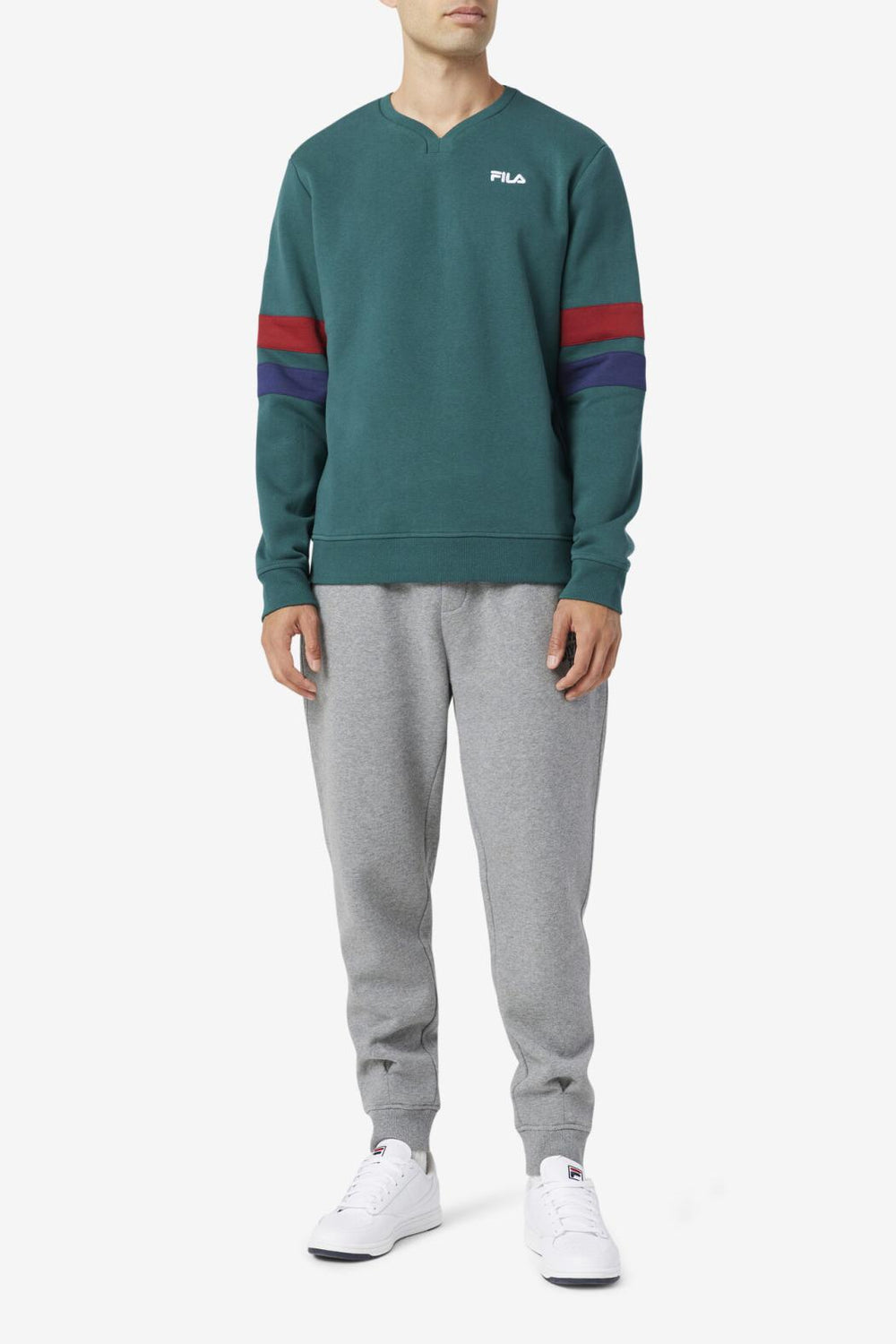 FILA Faneel Crew 990 JUNE BUG / RHUBARB / PEACOAT | Men Sweatshirts &amp; Hoodies