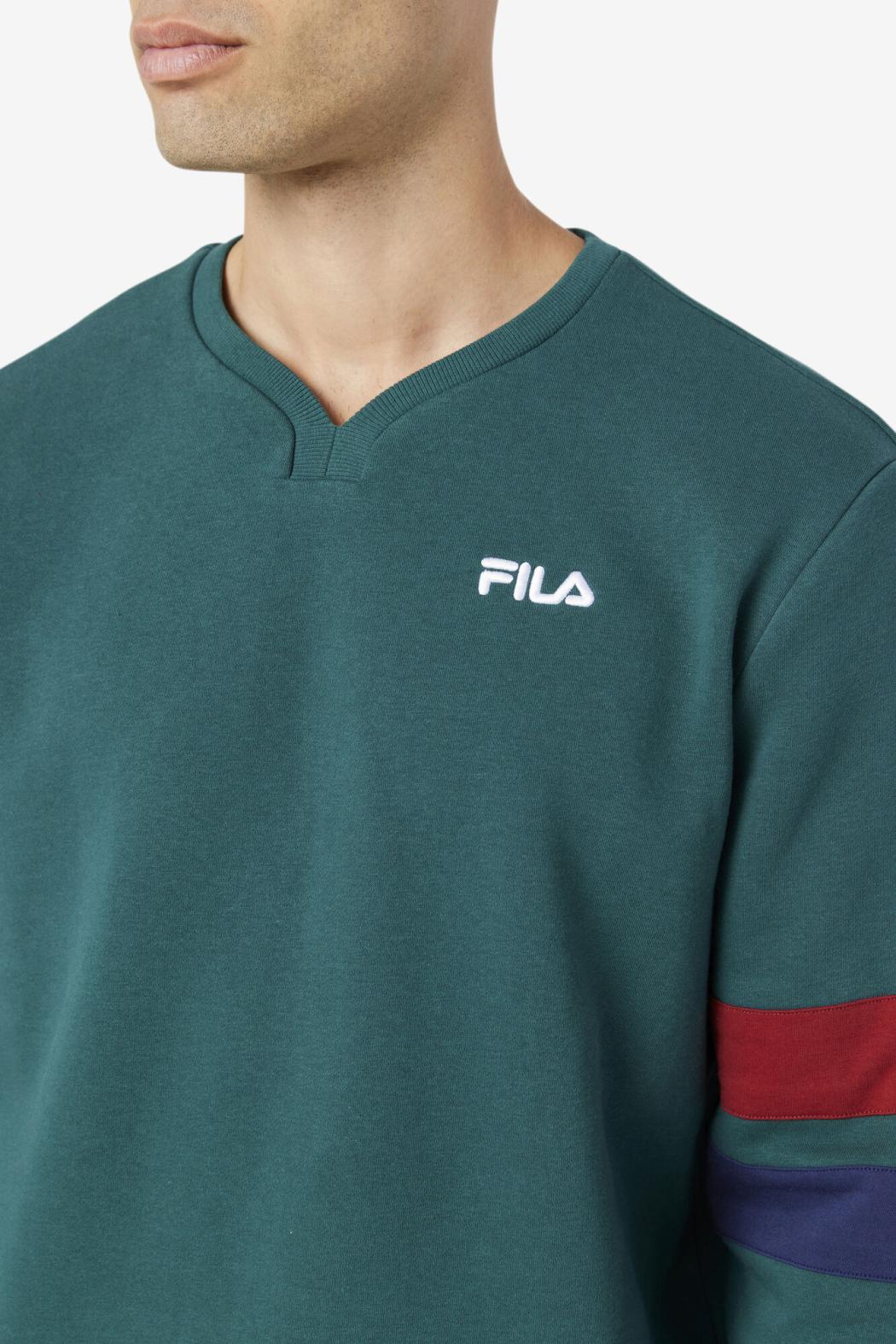 FILA Faneel Crew 990 JUNE BUG / RHUBARB / PEACOAT | Men Sweatshirts &amp; Hoodies