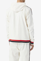 FILA Faras Wind Jacket 132 GARDENIA / BLACK / FILA RED | Men Sweaters &amp; Outerwear