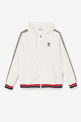 FILA Faras Wind Jacket 132 GARDENIA / BLACK / FILA RED | Men Sweaters &amp; Outerwear