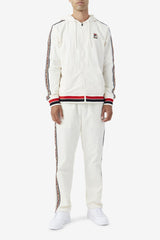 FILA Faras Windpant 132 GARDENIA / BLACK / FILA RED | Men Sweatsuits &amp; Tracksuits