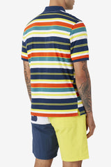 FILA Fazla Polo 848 CHERRY TOMATO / BLAZING YELLOW | Men Polo &amp; Rugby Shirts