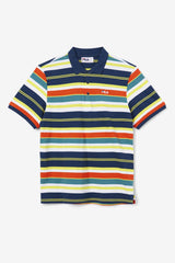 FILA Fazla Polo 848 CHERRY TOMATO / BLAZING YELLOW | Men Polo &amp; Rugby Shirts