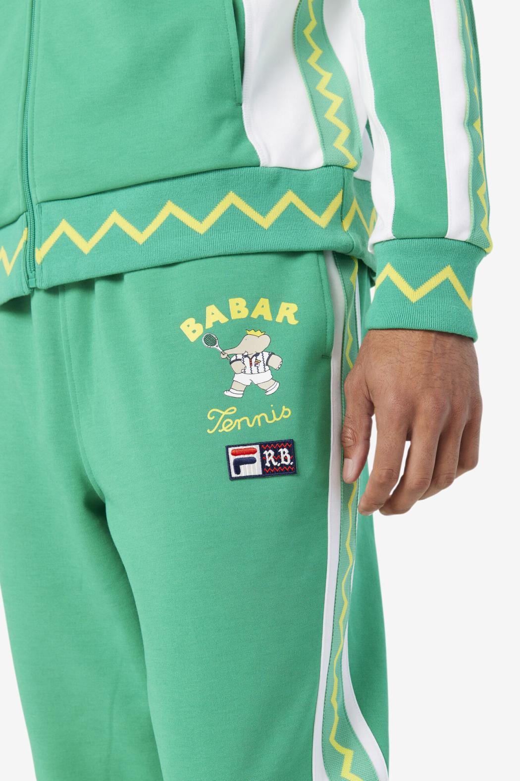 FILA FILA X RB Babar Evertt Jogger 636 DEEP MINT / WHITE | Men Pants &amp; Shorts