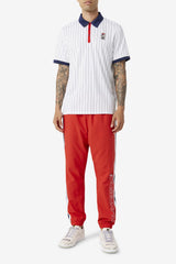 FILA FILA X The Museum BB1 Polo 100 WHITE / PEACOAT / RED | Men Polo &amp; Rugby Shirts