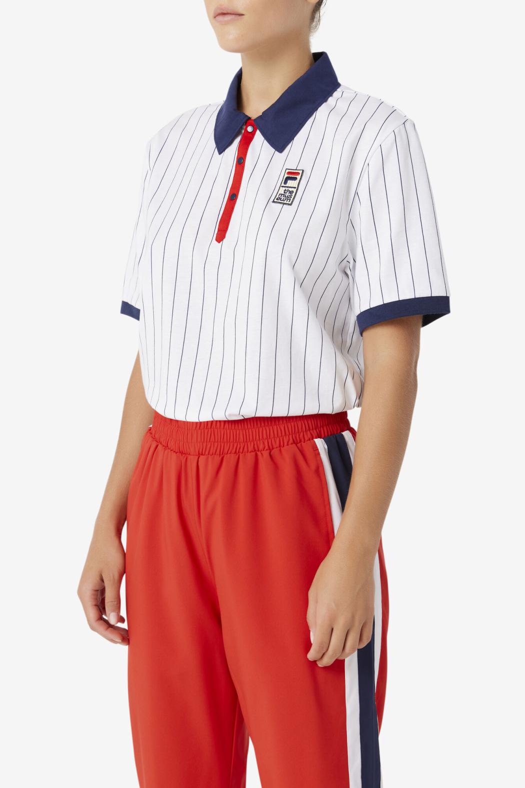 FILA FILA X The Museum BB1 Polo 100 WHITE / PEACOAT / RED | Men Polo &amp; Rugby Shirts