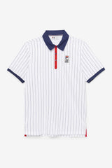 FILA FILA X The Museum BB1 Polo 100 WHITE / PEACOAT / RED | Men Polo &amp; Rugby Shirts
