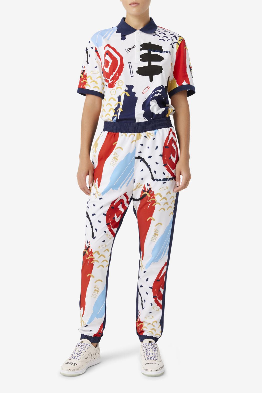 FILA FILA X The Museum Printed Polo 100 WHITE / PEACOAT / RED | Men Polo &amp; Rugby Shirts