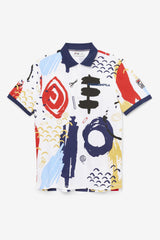 FILA FILA X The Museum Printed Polo 100 WHITE / PEACOAT / RED | Men Polo &amp; Rugby Shirts